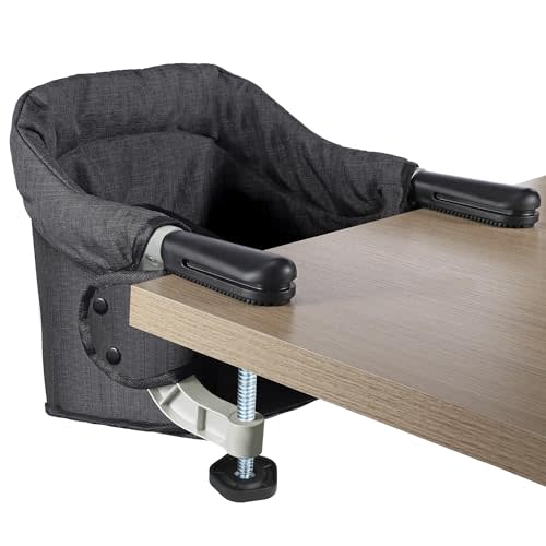Toogel Hook on High Chair: Portable & Foldable High Chair for Babies & Toddlers 6-36 Months, 37 lbs, Black