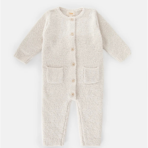 Long Sleeve Jumpsuit - Fuzzy 6-9