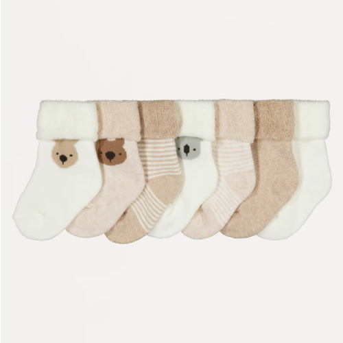 7 Pack Cotton Terry Socks - Kmart