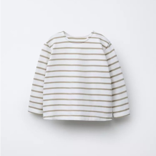STRIPED T-SHIRT - Mink | ZARA United States