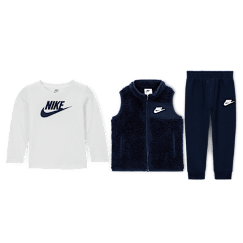 Nike Club Baby Long Sleeve T-Shirt, Vest, and Pants Set