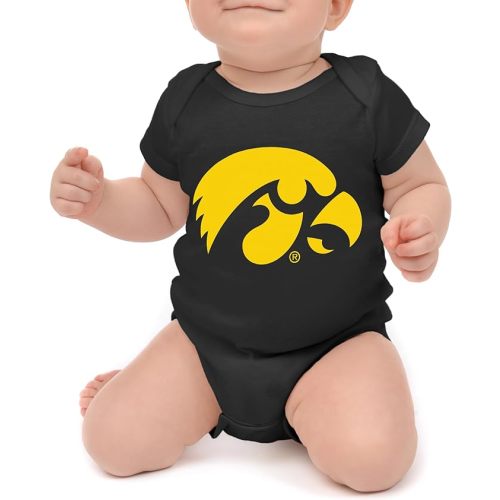 Little King NCAA Short Sleeve Romper-Big Logo 100% Cotton-Sizes 0-3M 6M 12M 18M