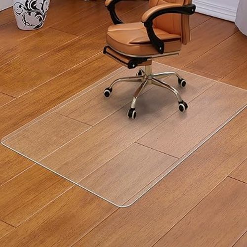 Clear Chair Mat for Hardwood Floor - 36"x48" Heavy Duty Desk Chair Mats for Office Chair - Transparent Computer Floor Mat Office Home Floor Protection Mat for Wood/Tile