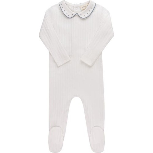 Pin Dot Collar Footie, 9M