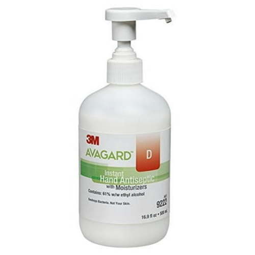 3M Avagard D Hand Antiseptic, 16.9 oz Pump Bottle, 1 Pack