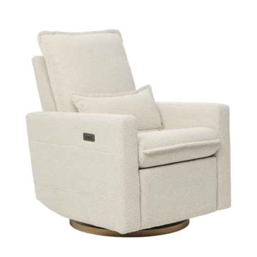 iL Tutto | Frankie Electric Recliner Glider Nursery Chair in Coconut Teddy | IL Tutto