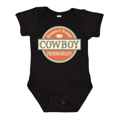 Inktastic Cowboy Vintage Logo Boys Baby Bodysuit