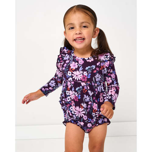Violet Meadow Bubble Romper - Little Sleepies