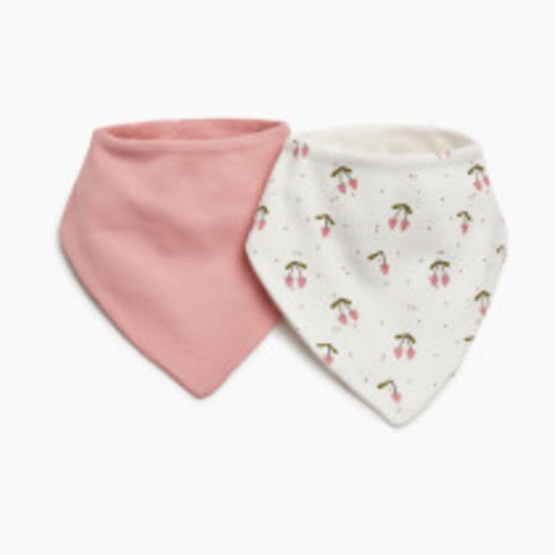 Tiny Kind Bandana Bibs (2-Pack) - Cheeries, Os
