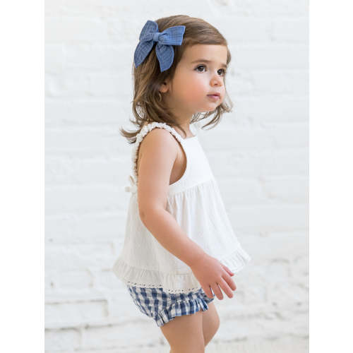 Ember Seersucker Ruffle Tank