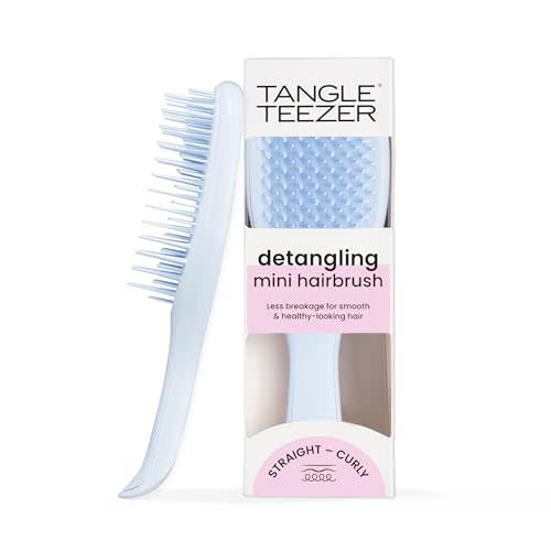 Tangle Teezer Ultimate Detangler Hairbrush, Eliminates Knots & Reduces Breakage, Mini Hair Brush for Travel, Small Hands & All Hair Types, Digital Lavender