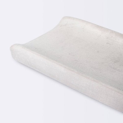 Velvet Spandex Changing Pad Cover - Light Gray - Cloud Island™