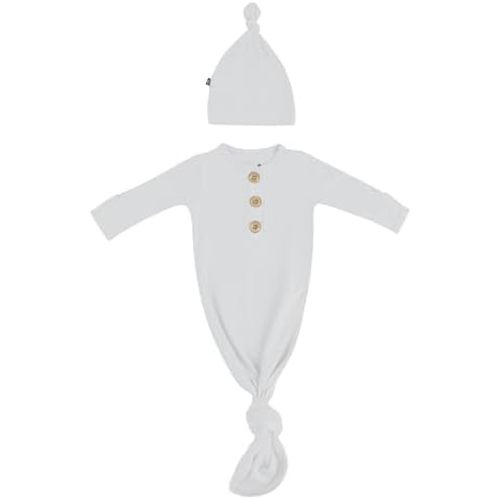 KYTE BABY Knotted Gown with Hat Set