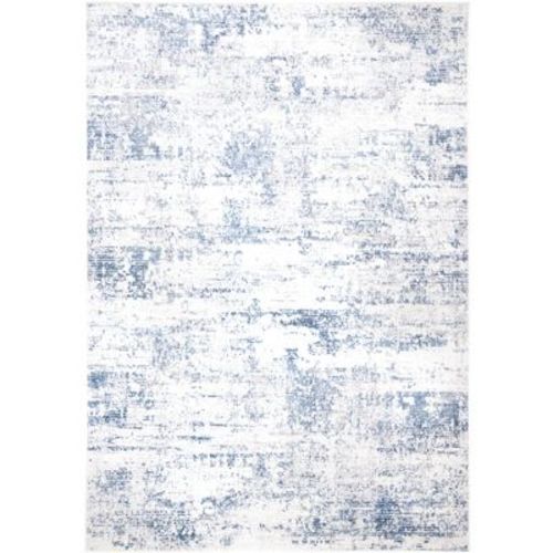 Amelia ALA700 Power Loomed Indoor Area Rug - Ivory/Blue - 5'3"x7'6" - Safavieh