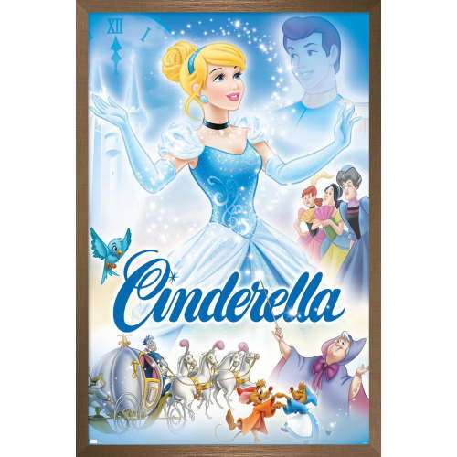 Disney Cinderella - Cover Wall Poster, 14.725" x 22.375" Framed
