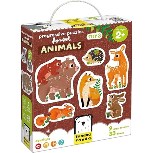 Progressive Puzzles Forest Animals 2+ Toddler Puzzle