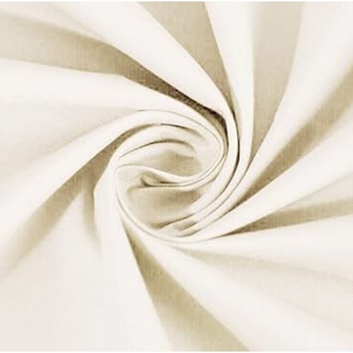 American Baby Company 100% Natural Cotton Percale Ruffled Crib Skirt, Cream, 52"L x 28"W + 13.5"