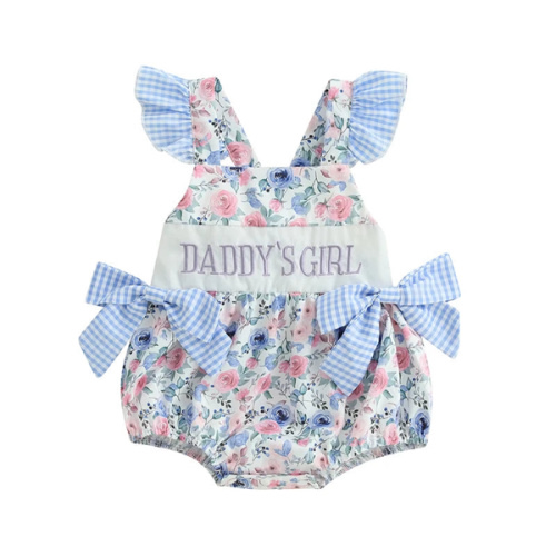 DADDY'S GIRL Floral Romper - Hazel & Bo