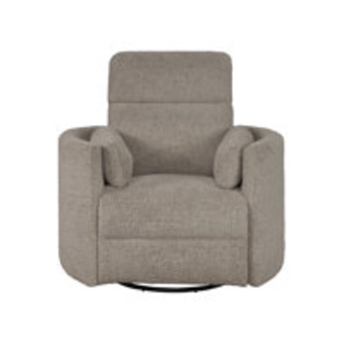 Hokku Designs 40" Upholstered Manual Swivel Glider Recliner with Round Arms | Wayfair