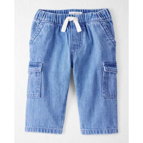 Baby Organic Cotton Chambray Cargo Pants - Little Planet | Carter's