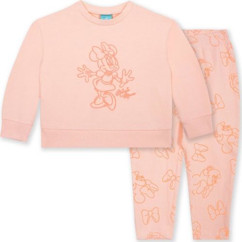 Baby Girls' 3pc Disney Minnie Mouse Fleece Top & Bottom Set - Pink 3-6M