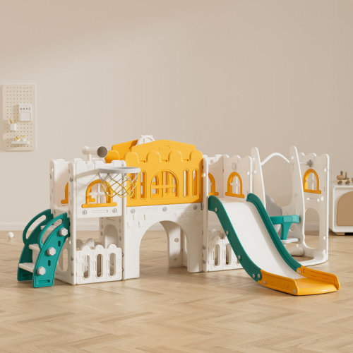 Sinda Funiture 10 in 1 Slide For Toddlers, Indoor Outdoor Slide Toddler Playset Toddler Playground & Reviews | Wayfair