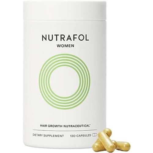 Nutrafol Women's Hair Growth Supplements, Ages 18-44, Clinically Proven for Visibly Thicker and Stronger Hair, Dermatologist Recommended - 1 Month Supply