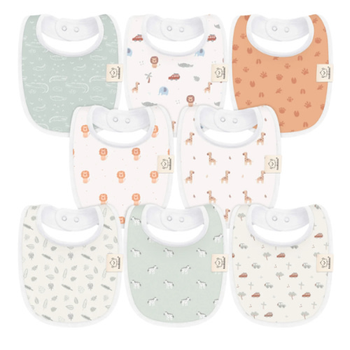 8-Pack Urban Drool Bibs