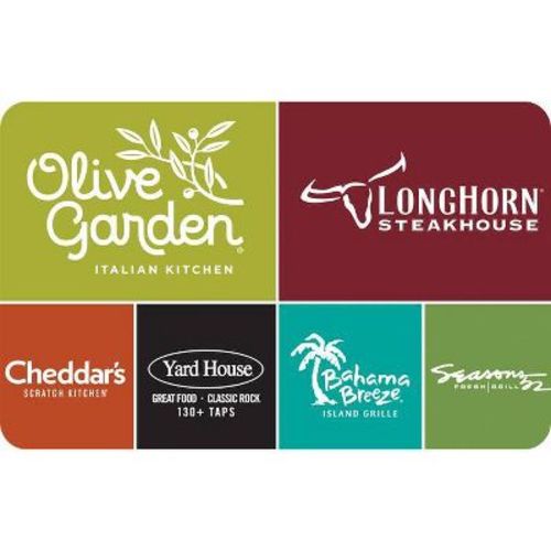 Darden Restaurants Gift Card $100 (Mail Delivery)