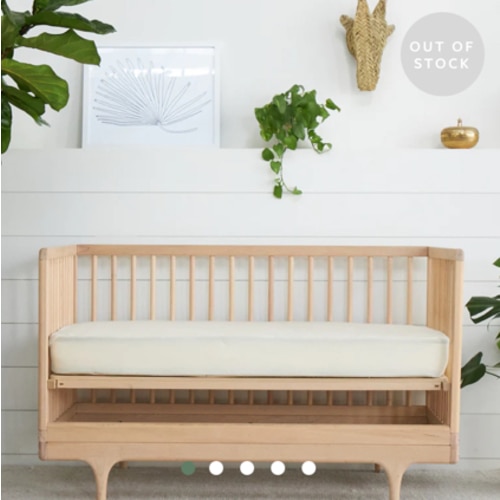 Organic Waterproof Crib Protector Pad | Avocado Green Mattress