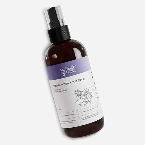 MyMagicHealer Organic Witch Hazel Spray | Calming Flare Care | Gentle Relief for Inflamed, Irritated, Swollen Skin | Ideal for Cystic Acne, Boils, Hidradenitis, Cysts, Ingrowns, and Fissures (8 oz)