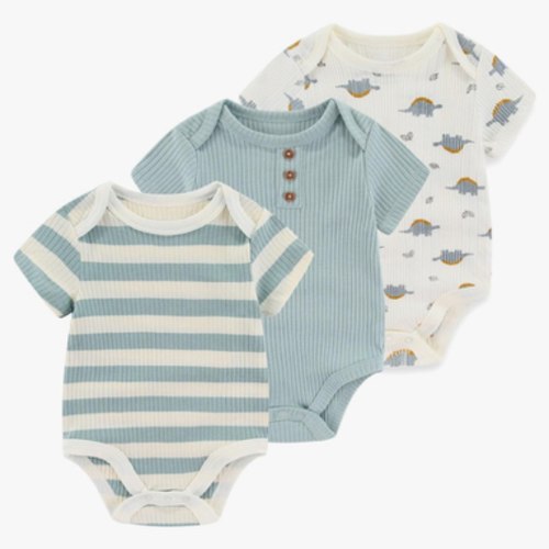 Baby Bodysuit Boy Girl Clothes Soft Newborn Infant Outfit Short Sleeve Romper