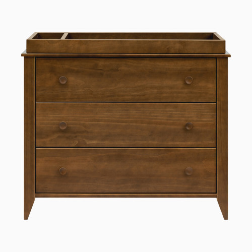 babyletto Sprout 3-Drawer Changer Dresser with Removable Changing Tray - Natural Walnut