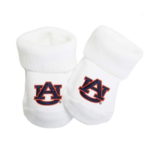 Auburn Tigers Baby Toe Sock Booties 0-9 Months
