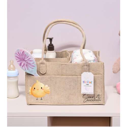 Custom Diaper Caddy Bag, Personalized Baby Organizer, Baby Shower Gift, Nursery Storage, Car Caddy Bag, Customizable Gift, Newborn Gift