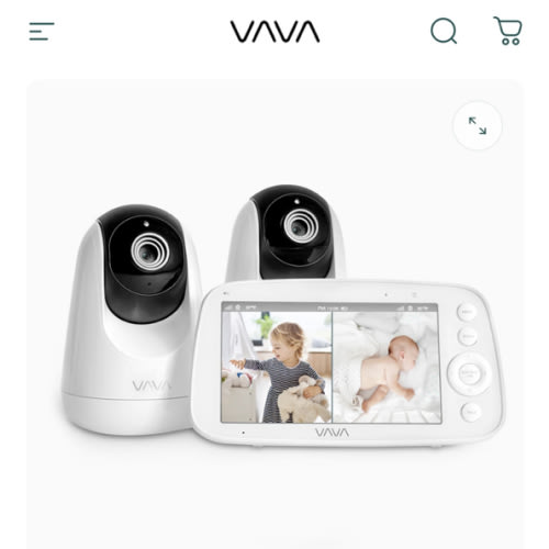 VAVA Split Screen Baby Monitor: Watch Two Rooms at Once