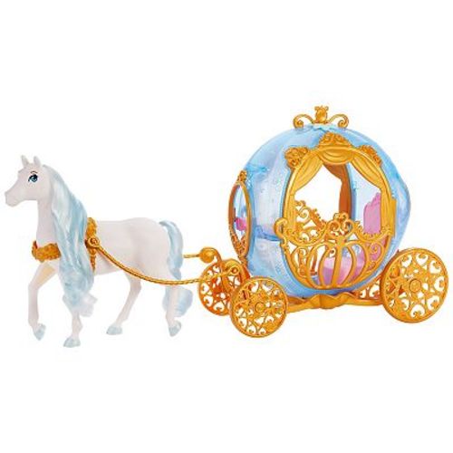Disney's Cinderella Rolling Carriage & Horse with Brushable Mane & Tail Playset by Mattel