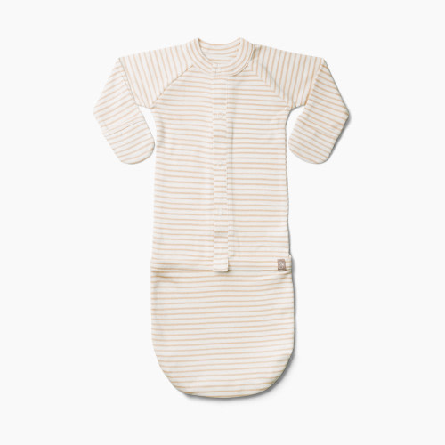 Goumikids Organic Cotton Gown - Dune Stripe, NB