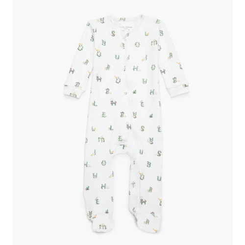 Hill House Footie Pajama - Alphabet, 6-9M