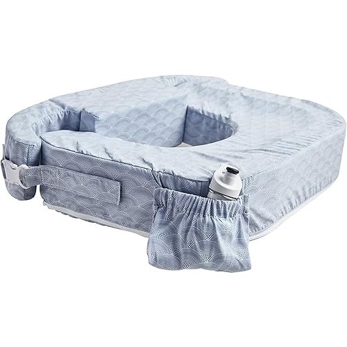 My Brest Friend Twin Nursing Pillow - Enhanced Comfort with Slipcover - Ergonomic Breastfeeding Pillow for Ultimate Support - Adjustable Nursing Pillow with Handy Side Pocket, Horizon