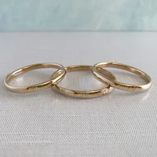 Baby 14K Gold-Filled Plain Bangle