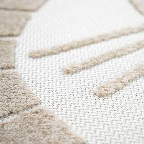 Kids Rug Happy Lion Motif Play-Mat Round with Contour Cut