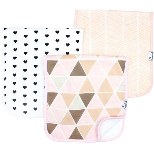 Premium Burp Cloths - Blush