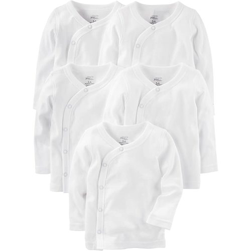 Simple Joys by Carter's unisex-baby 5-pack Side-snap Long-sleeve Shirt
