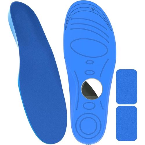 Insoles for Airtag Hidden Holder, Tracker Devise Case for Kids, Adults and Elderly, Comfortable Inserts for Shoes, Blue (135-150mm)