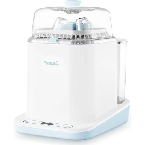 Papablic Bottle Washer Pro, Baby Bottle Washer & Sterilizer & Dryer, 4-in-1 Bottle Washer Sanitizer for Bottles, Pump Parts, & Baby Essentials - Quick & Clean with 60 Detergent Tablets