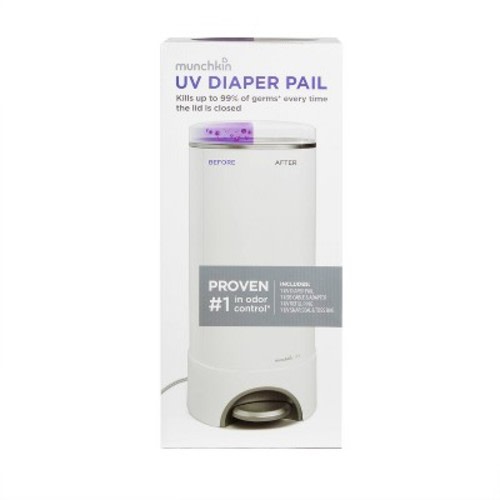 Munchkin Uv Diaper Pail - White