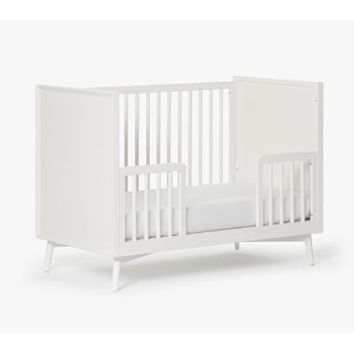west elm x pbk Mid-Century Toddler Bed Conversion Kit, White, UPS