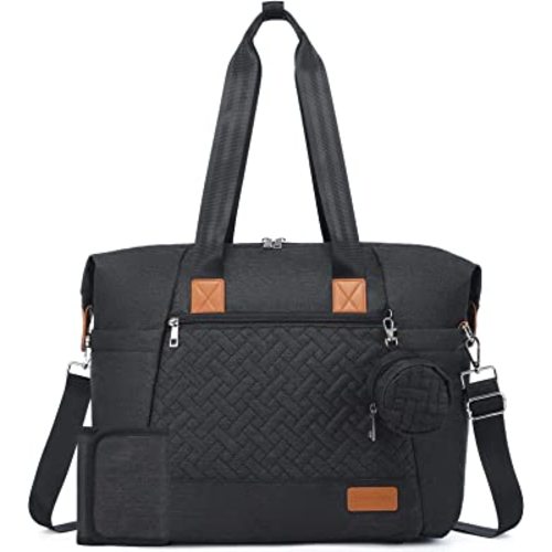 LOVEVOOK Diaper Bag Tote, Large Baby Diaper Bag Waterproof Travel Diaper Tote with Changing Pad