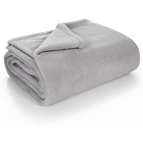 LITTLE SPUD Baby Blankets, Baby Blanket for Girls and Boys, Soft Milky Plush Blankets for Newborns and Toddlers, 50x50 Inch Large Square Baby Blanket, Perfect Newborn Gifts, Grey
